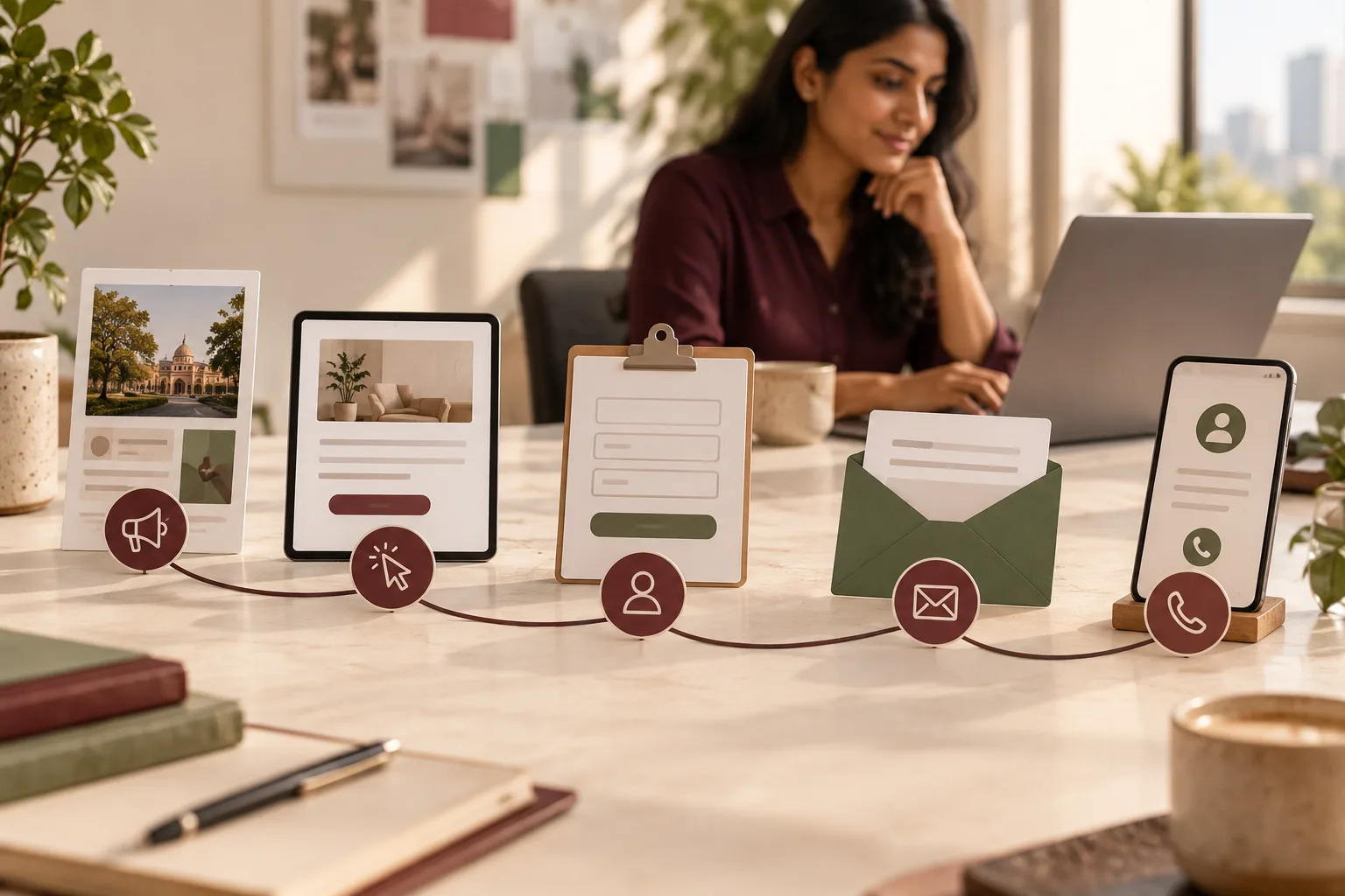 Editorial illustration for Demand and lead generation