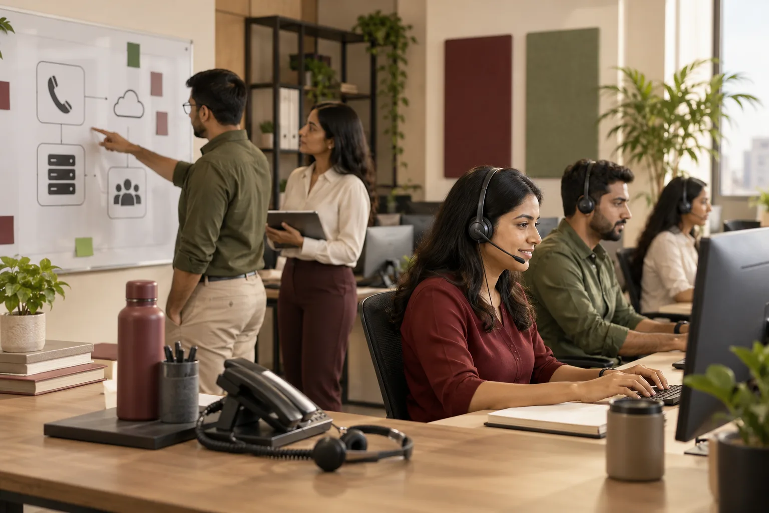 Editorial illustration for Helpdesk and contact centre setup