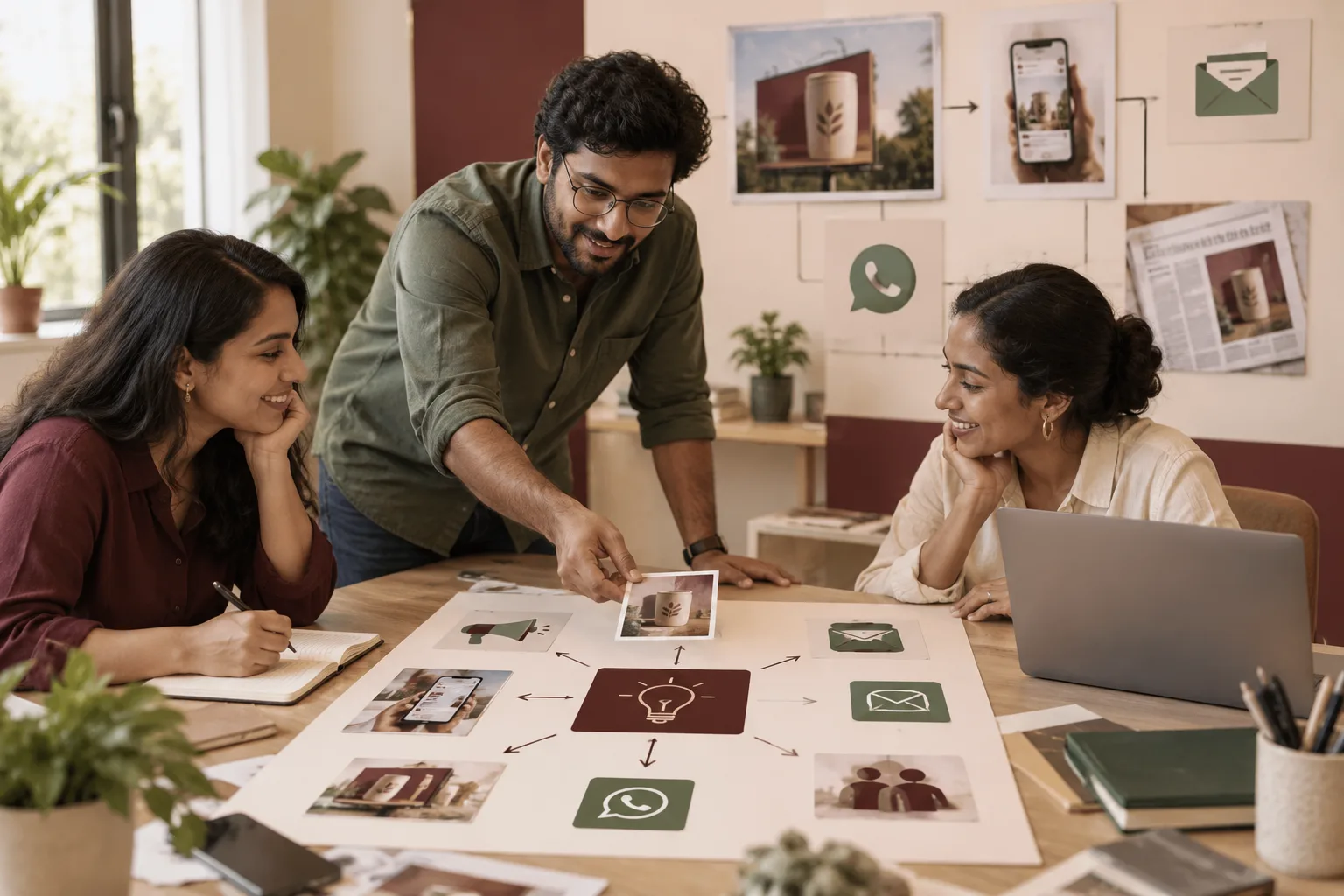 Editorial illustration for Integrated marketing campaigns