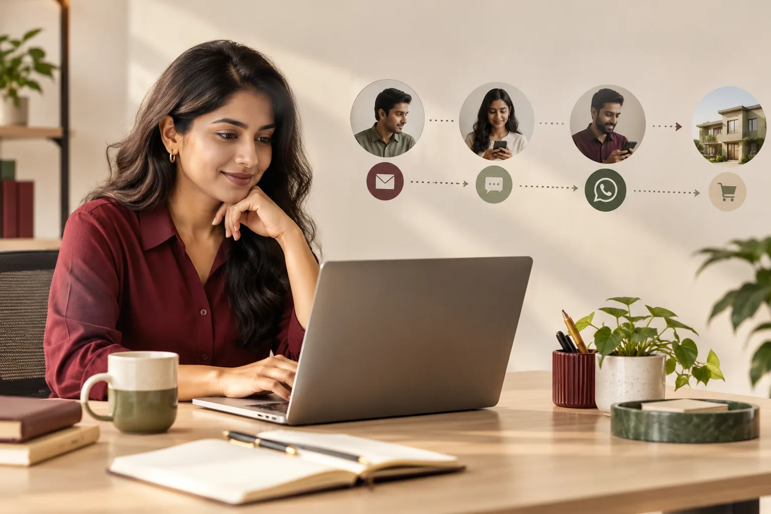 Editorial illustration for Lead nurturing and lifecycle campaigns