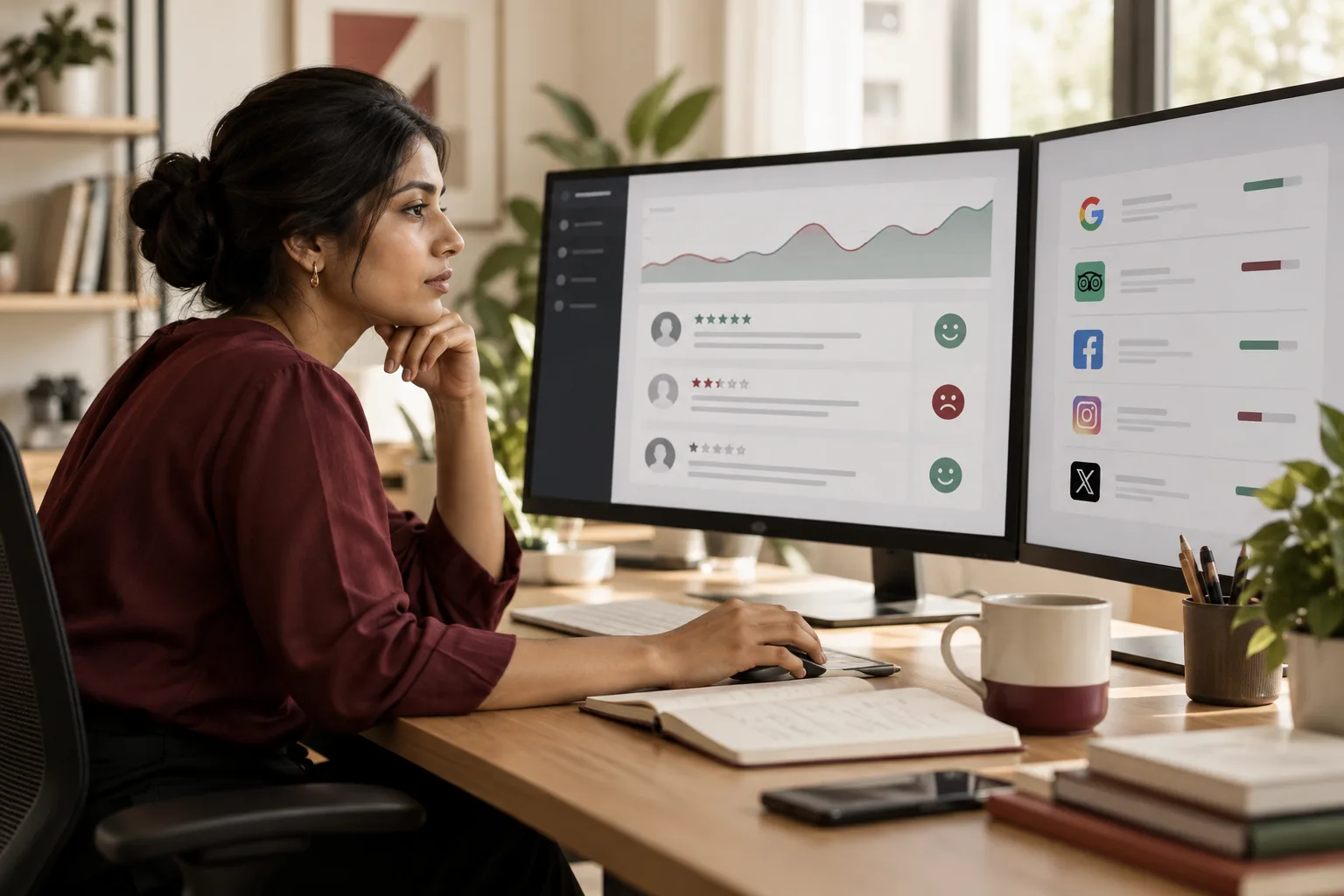 Editorial illustration for Online reputation management