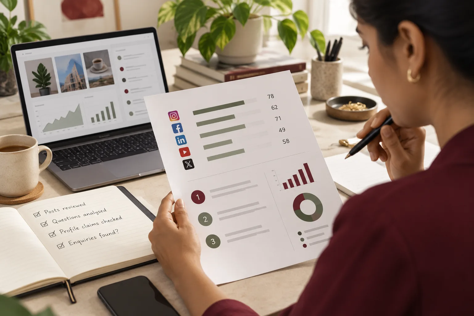 Editorial illustration for Social media audit